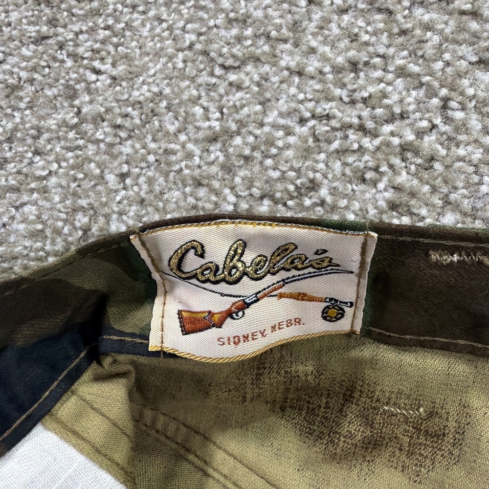 80s Cabelas Woodland Bootcut Riveted 5 Pocket Style Pants Made In USA 37/29 - Picture 5 of 11